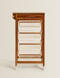 انباری فلزی چوبی ۴ پله‌ای